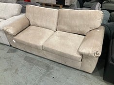 ELIZA 3 SEATER FABRIC SOFA BEIGE VQY7U - RRP £749