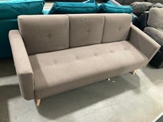 HUDSON 3 SEATER FABRIC SOFA BED GREY VMAR7 - RRP £499