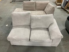 2 X AMALFI CORNER SOFA PARTS IN ASSORTED COLOURS (KERBSIDE PALLET DELIVERY)