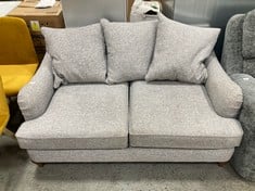 GREY FABRIC 2 SEATER SOFA