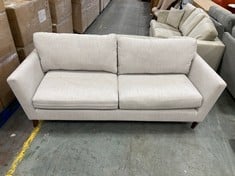 GREY 3 SEATER FABRIC SOFA