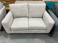 GREY 2 SEATER FABRIC SOFA