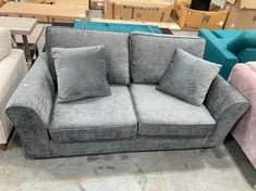 GREY 2 SEATER FABRIC SOFA