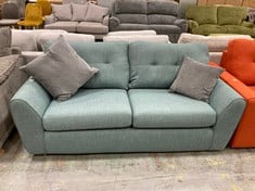 BLUE 2 SEATER FABRIC SOFA