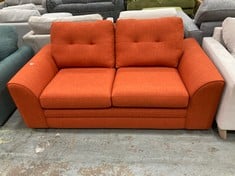 ORANGE 2 SEATER FABRIC SOFA