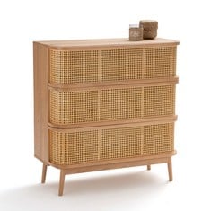 LAREDOUTE LOARA CANE CHEST OF 3 DRAWERS- RRP £650