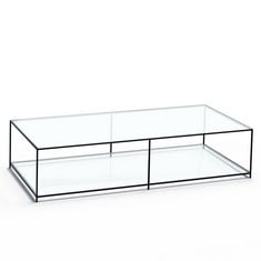 LAREDOUTE SYBIL RECTANGULAR COFFEE TABLE WITH TEMPERED GLASS