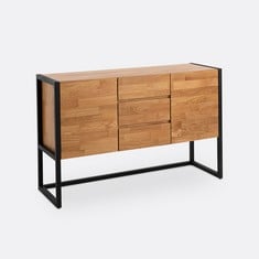 LAREDOUTE HIBA OAL AND METAL INDUSTRIAL STYLE SIDEBOARD- RRP £650