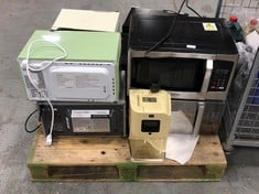 PALLET OF ASSORTED ITEMS TO INCLUDE RUSSELL HOBBS DIGITAL MICROWAVE OVEN MODEL: RHM2076S-AZ (KERBSIDE PALLET DELIVERY)