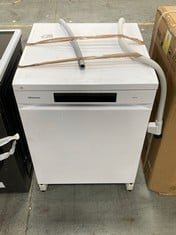 HISENSE FULL SIZE DISHWASHER IN WHITE - MODEL NO. HS673C60WUK