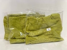 3 X WOMEN'S FLORINE SLIP MINI DRESS IN COLOUR CHARTREUSE-SIZE S- TOTAL RRP £354