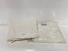 2 X JAYDE CORD FLARE TROUSERS IN COLOUR WHITE- SIZE 28- TOTAL RRP £176