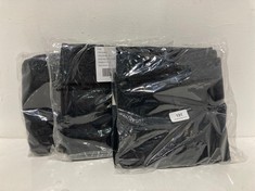 3 X OSAKA CORD TROUSERS IN BLACK-SIZE 26- TOTAL RRP £354