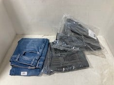 3 X WOMEN'S JEANS TO INCLUDE TINSLEY BAGGY HIGH WASTED BLUE WASHED JEANS- SIZE 31 (RRP-£88)