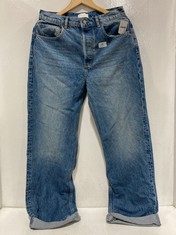 BOYISH THE ZIGGY HIGH-RISE RELAXED DENIM JEANS FOOTLOOSE SIZE 28 RRP- £129