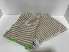 2 X GRAFENAU SCARF IN TAUPE / WHITE - ALL SIZE - TOTAL RRP £220