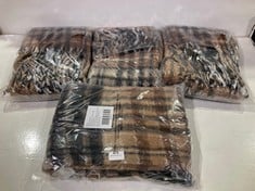 4 X ASSORTED ADULT CLOTHING ITEMS TO INCLUDE FALLING FOR YOU SADDLE SCARF IN BROWN MOTIF - TOTAL RRP £232