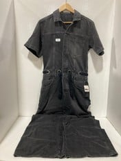 WOMEN'S DENIM BLACK JUMPSUIT- SIZE S- RRP £188