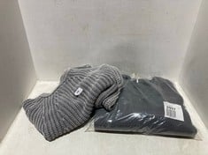 2 X ASSORTED ADULT CLOTHING ITEMS TO INCLUDE ALLI V-NECK KNIT PULLOVER JUMPER IN GREY - SIZE XL - TOTAL RRP £280