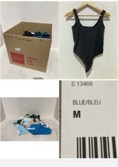 20 X ASSORTED SWIMWEAR ITEMS TO INCLUDE HIGH WAIST TIE BOTTOM SWIMSUIT IN BLUE - SIZE M