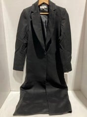 BUTTON MAXI DILGER WOOL TRENCH COAT - SIZE XS - RRP £268