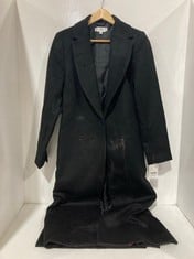 BUTTON MAXI DILGER WOOL TRENCH COAT - SIZE XS - RRP £268