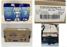 PALLET OF APTAMIL 6-12 MONTHS FOLLOW ON MILK 18 X 200ML- EXP:10/11/2024 (ZONE 2) (COLLECTION ONLY)