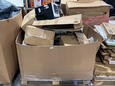 PALLET OF ASSORTED ITEMS TO INCLUDE FELLOWES POWERSHRED PAPER SHREDDER TO INCLUDE KETER PRO SERIES TECHNICIAN CASE (ZONE 3) (KERBSIDE PALLET DELIVERY)