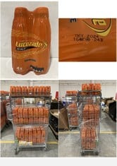 CAGE OF LUCOZADE ENERGY DRINK ORANGE FLAVOUR 4 X 380ML - BBE: 10/2024 (CAGE NOT INCLUDED) (ZONE 3) (COLLECTION ONLY)