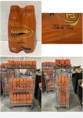 CAGE OF LUCOZADE ENERGY DRINK ORANGE FLAVOUR 4 X 380ML - BBE: 10/2024 (CAGE NOT INCLUDED) (ZONE 3) (COLLECTION ONLY)