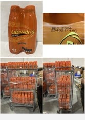 CAGE OF LUCOZADE ENERGY DRINK ORANGE FLAVOUR 4 X 380ML - BBE: 10/2024 (CAGE NOT INCLUDED) (ZONE 3) (COLLECTION ONLY)