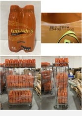 CAGE OF LUCOZADE ENERGY DRINK ORANGE FLAVOUR 4 X 380ML - BBE: 10/2024 (CAGE NOT INCLUDED) (ZONE 3) (COLLECTION ONLY)