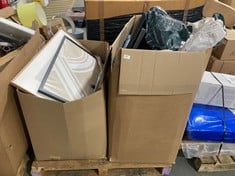 PALLET OF ASSORTED ITEMS TO INCLUDE JOHN LEWIS 42 X 59CM PHOTO FRAME IN BLACK TO INCLUDE ANYDAY COIR NATURAL DOOR MAT RUG (ZONE 3) (KERBSIDE PALLET DELIVERY)