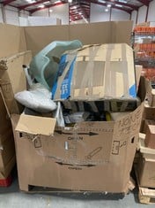 PALLET OF ASSORTED ITEMS TO INCLUDE CASDON DYSON CORDLESS PLAY VACUUM TO INCLUDE SINGLE MEMORY FOAM MATTRESS TOPPER (ZONE 3) (KERBSIDE PALLET DELIVERY)