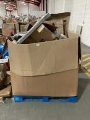 PALLET OF ASSORTED ITEMS TO INCLUDE EVO GIRLS SCOOTER IN BLACK / PINK TO INCLUDE CANVAS LANDSCAPE TREES (KERBSIDE PALLET DELIVERY)