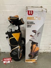 WILSON PROSTAFF MEDIUM JUNIOR 8-11 YEARS - COMPLETE CLUB SET - RRP £159 (ZONE 1)