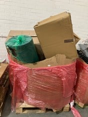 PALLET OF ASSORTED ITEMS TO INCLUDE BANKERS BOX BB PRO STORE 85L TO INCLUDE 42L STAINLESS STEEL SENSOR BIN (ZONE 4) (KERBSIDE PALLET DELIVERY)