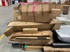 PALLET OF ASSORTED ITEMS TO INCLUDE SERAFIK SMALL DOUBLE ROLLED OPEN SPRUNG MATTRESS (ZONE 4) (KERBSIDE PALLET DELIVERY)