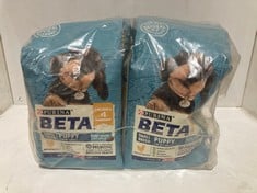 PALLET OF PURINA BETA SMALL BREED PUPPY DOG FOOD 2KG (ZONE 4) (KERBSIDE PALLET DELIVERY)