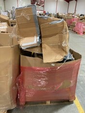 PALLET OF ASSORTED ITEMS TO INCLUDE STAINLESS STEEL STEP BIN TO INCLUDE BATH VIDA 3 TIER TOWEL STAND (ZONE 4) (KERBSIDE PALLET DELIVERY)