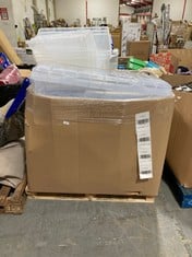 PALLET OF ASSORTED STORAGE TUBS TO INCLUDE REALLY USEFUL BOX LARGE STORAGE BOX WITH WHEELS (ZONE 4) (KERBSIDE PALLET DELIVERY)