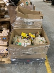 PALLET OF ASSORTED FOOD TO INCLUDE KIND SNACK / BREAKFAST BARS IN CARAMEL CHOCOLATE PEANUT FLAVOUR 12 X 40G - BBE: 11/2024 (ZONE 4) (KERBSIDE PALLET DELIVERY)