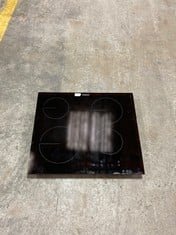 ZANUSSI 4 BURNER GLASS HOB IN BLACK (ZONE 4)