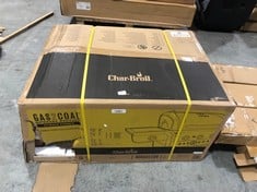 CHAR-BROIL GAS2COAL 3 BURNER HYBRID GAS AND CHARCOAL GRILL - MODEL NO. 140994 - RRP £399 (ZONE 1)