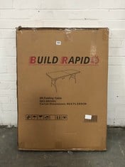 BUILD RAPID 6FT FOLDING TABLE - MODEL NO. BRF001 (ZONE 1)