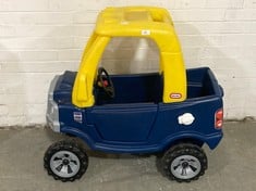 LITTLE TIKES COZY TRUCK WITH HORN IN BLUE - RRP £110 (ZONE 1)