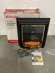 DIMPLEX OPTIFLAME CHERITON DELUXE FREESTANDING ELECTRIC FIRE - RRP £300 (ZONE 1)