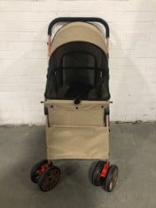 YITAHOME FOLDABLE PET STROLLER IN BEIGE - RRP £116 (ZONE 1)