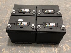 4 X STARTER BATTERY 005L 12V 60AH (56068 / 560410051) (COLLECTION ONLY)