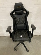 GX TRUST BLACK GAMING CHAIR - RRP £130 (ZONE 1)